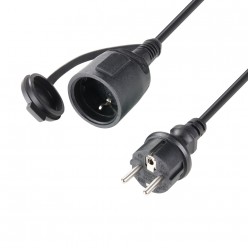 Adam Hall Cables 4 STAR PND 0300 - Kabel sieciowy / przedłużacz Schuko H07RN-3FG1,5, 3 m